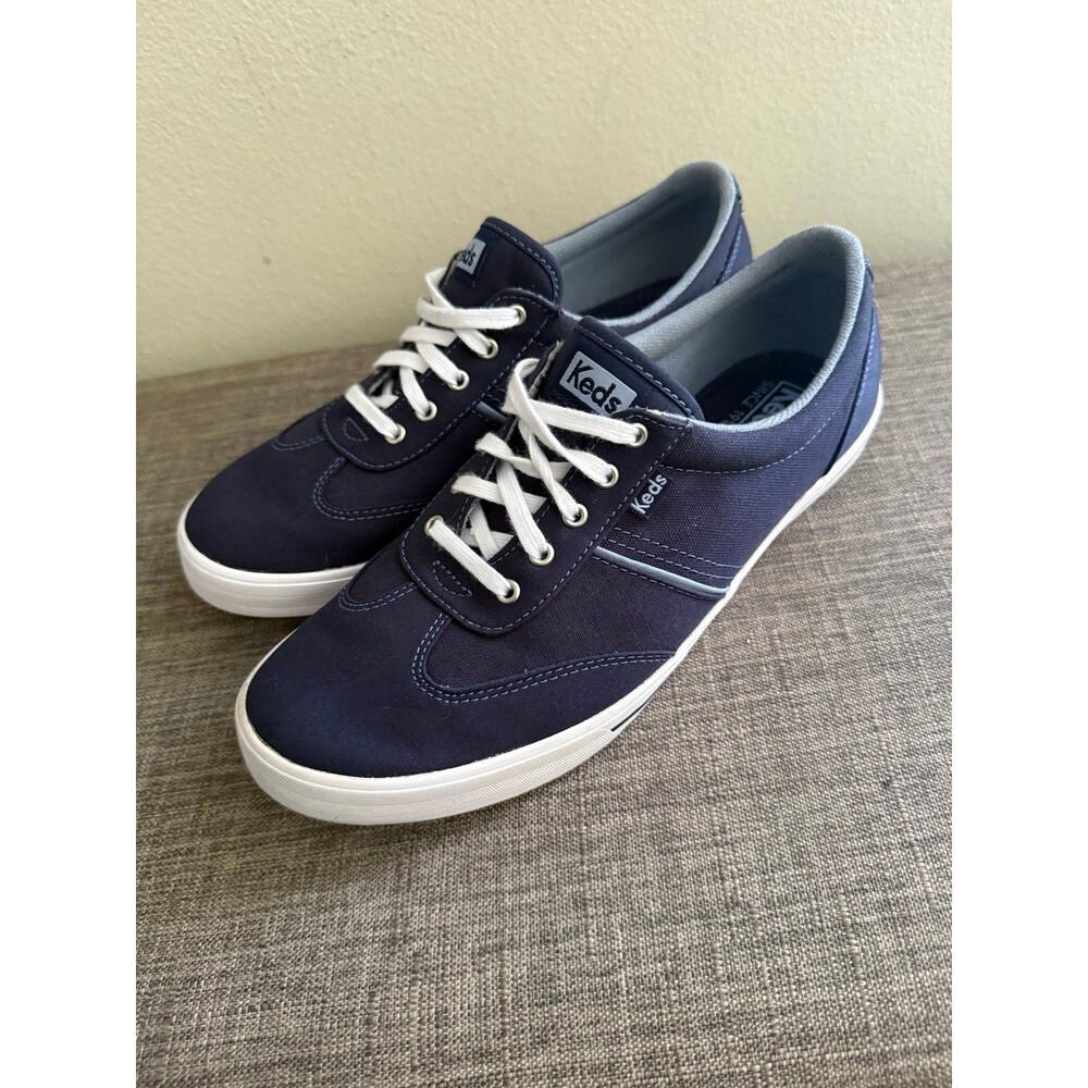 Women Keds Ortholite Blue Canvas Casual Lace Up Sneakers Size 9
